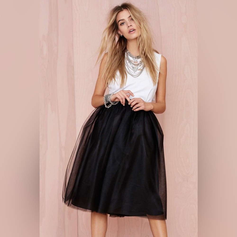 Nasty gal So Meshed Up Midi Skirt